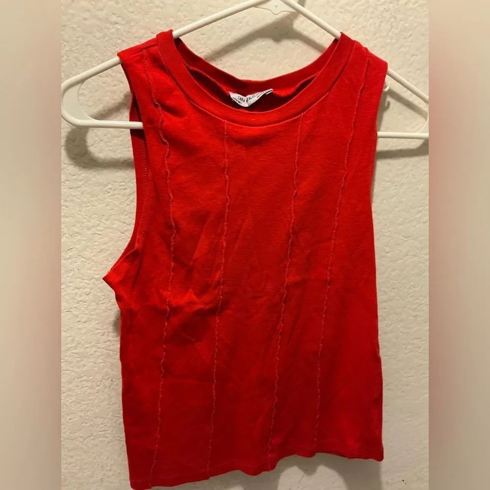 Zara Vibrant Red Tank Top